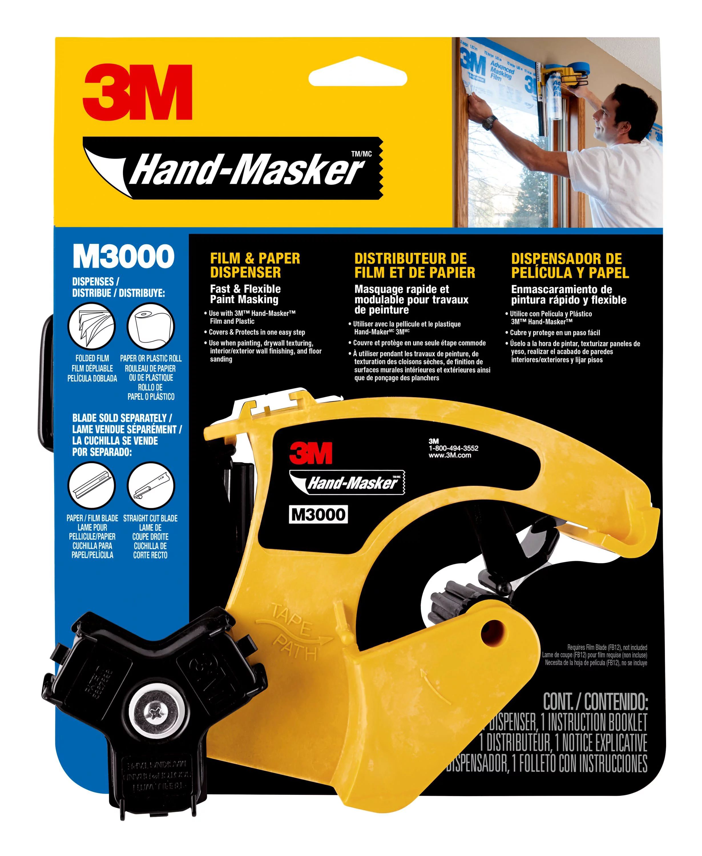 3M Hand-Masker Film and Tape Dispenser, M3000 - Walmart.com | Walmart (US)