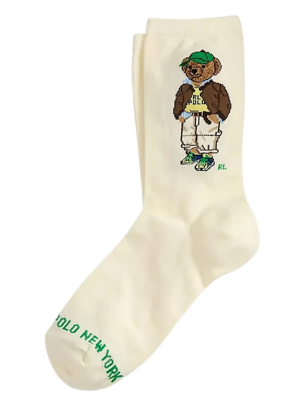 Polo Ralph Lauren Bear Graphic Socks | Neutrals | FARFETCH | Farfetch Global
