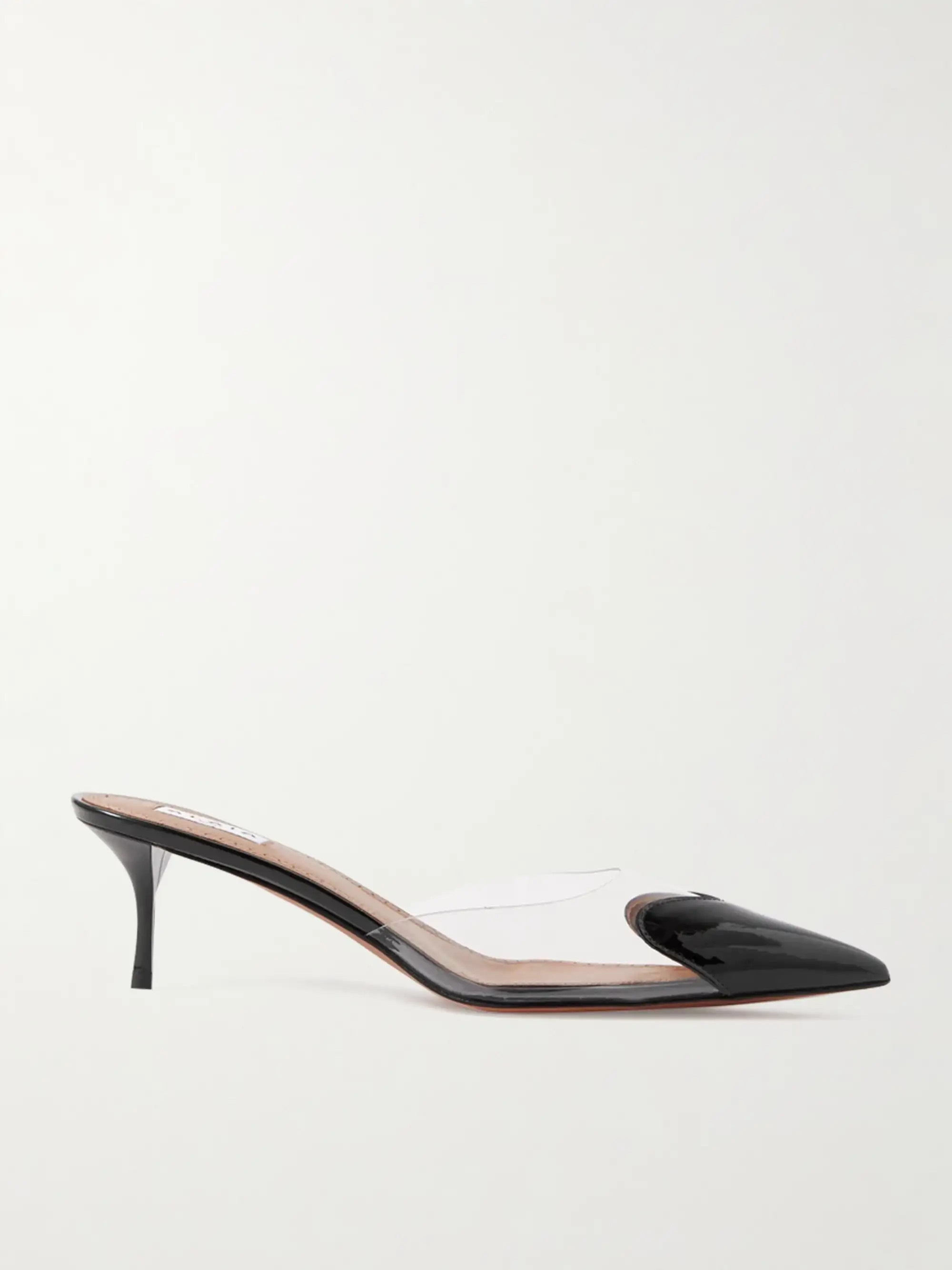 Coeur 55 PVC and patent-leather mules | NET-A-PORTER (US)