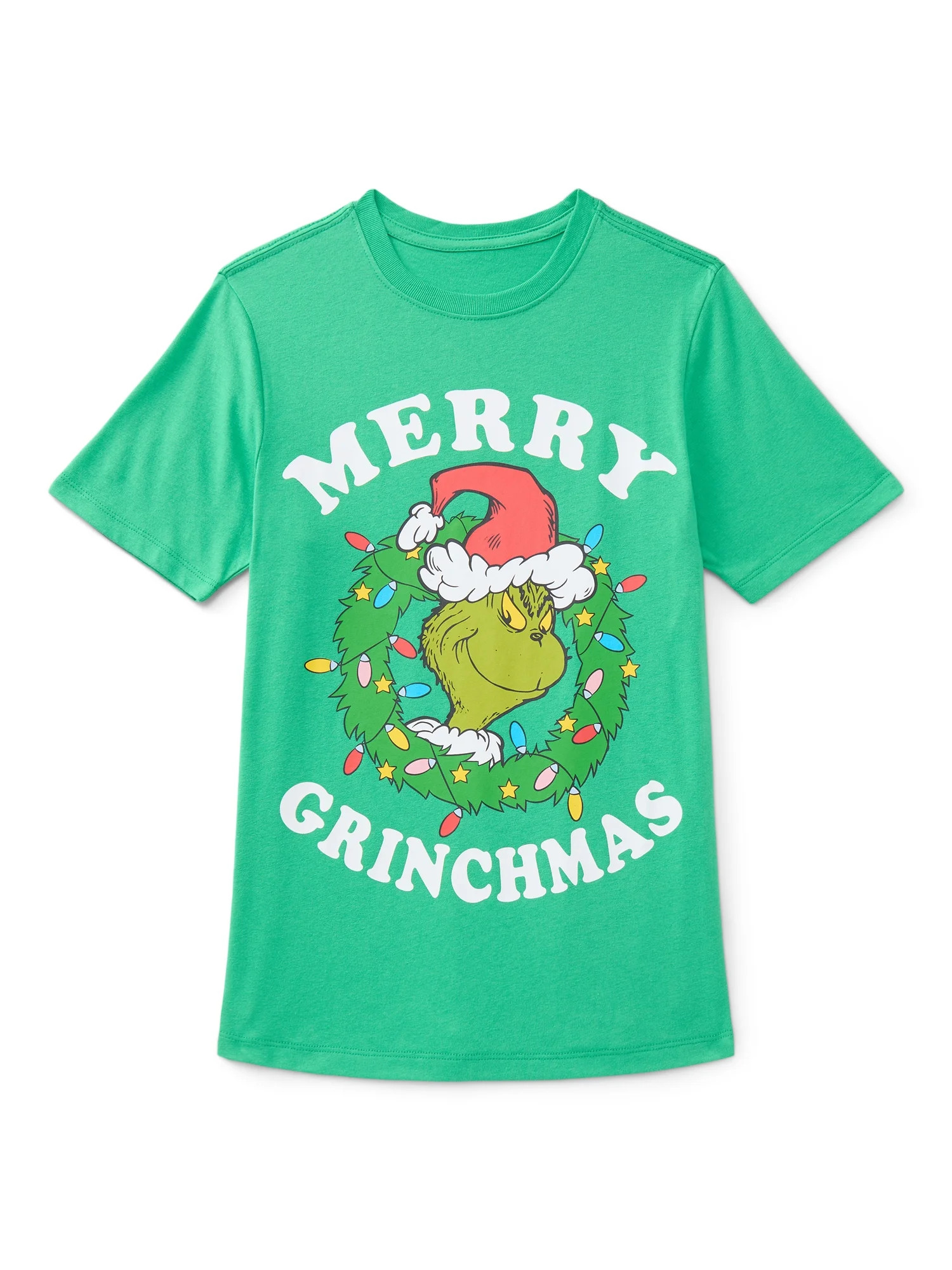 The Grinch, Boys' & Big Boys' Graphic Christmas Tee, Merry Grinchmas, Sizes 4-18 | Walmart (US)