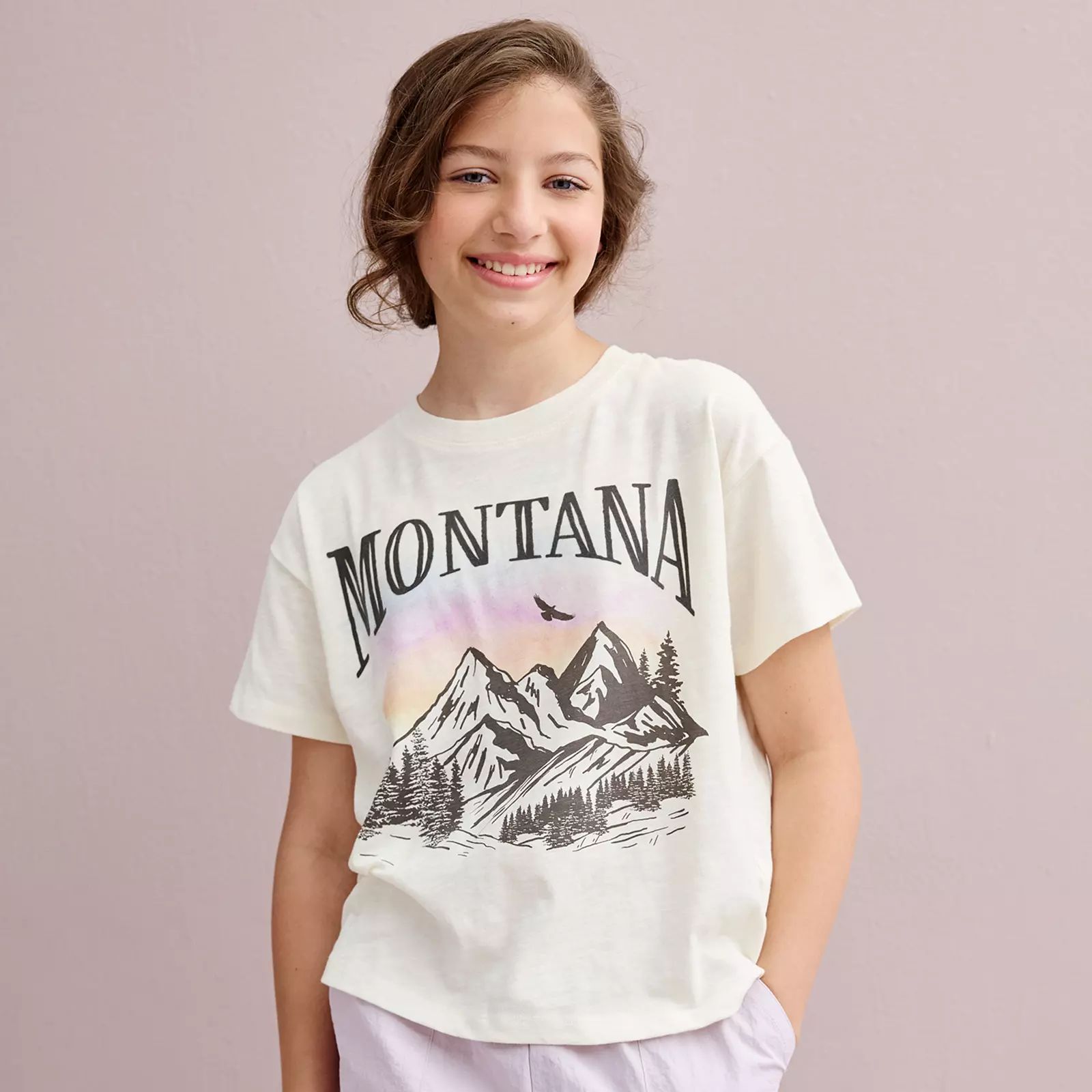 Girls 7-20 SO® Boxy Graphic Tee in Regular & Plus | Kohl's