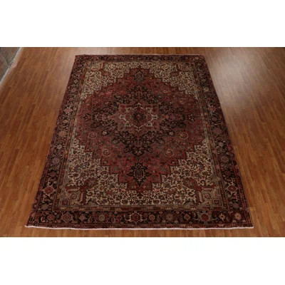 One-of-a-Kind Ritamae Hand-Knotted 1960S Rectangle 9'9" X 12'3" Wool Area Rug in Red | Wayfair North America