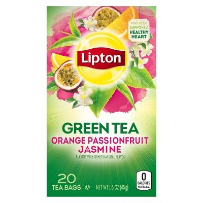 Lipton Orange Passionfruit Jasmine Green Tea - 20ct | Target