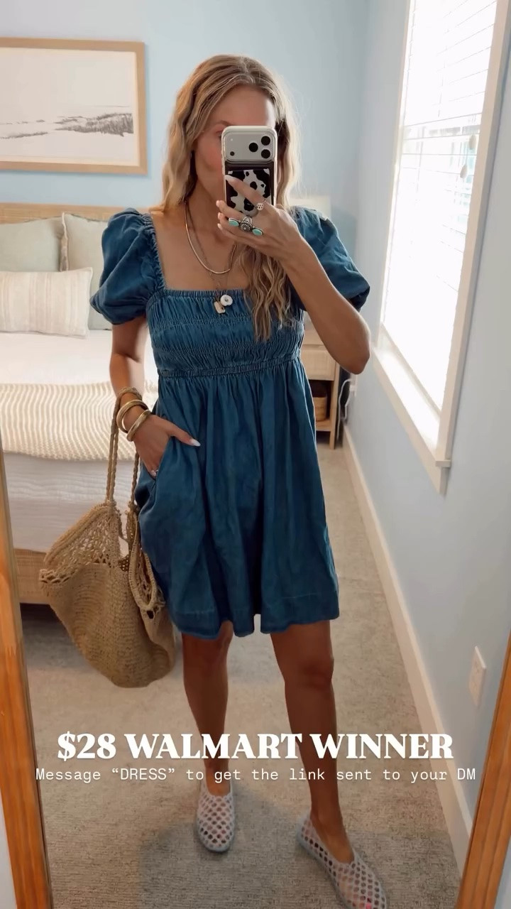 Such a high quality denim babydoll dress under $30 at Walmart. So flattering and perfect for summer 🙌🏼

Wearing my tts (small)

5’5” // 120 lbs

#LTKootd #LTKdayinmylife #LTKmomlife