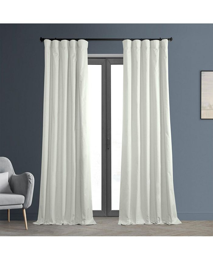 Solid Cotton Blackout 50" x 84" Curtain Panel | Macys (US)