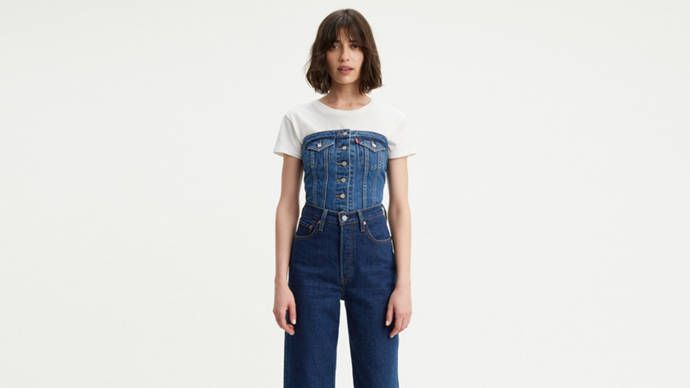 Lace Up Denim Corset | LEVI'S (US)