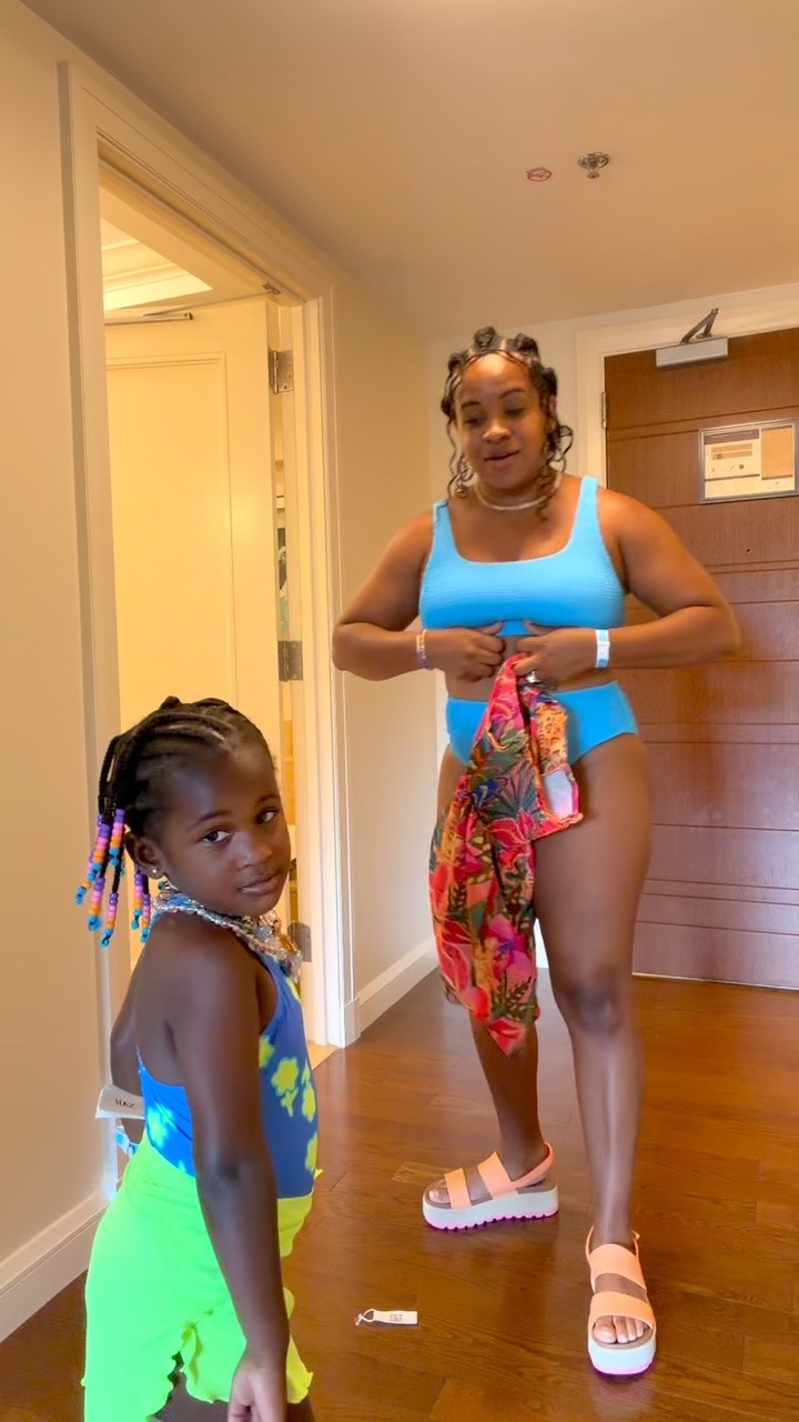This two piece swimsuit from Amazon is so flattering! Love this romper too! Both are under $30 👏🏽

#LTKmomlife #LTKSwim #LTKMidsize
