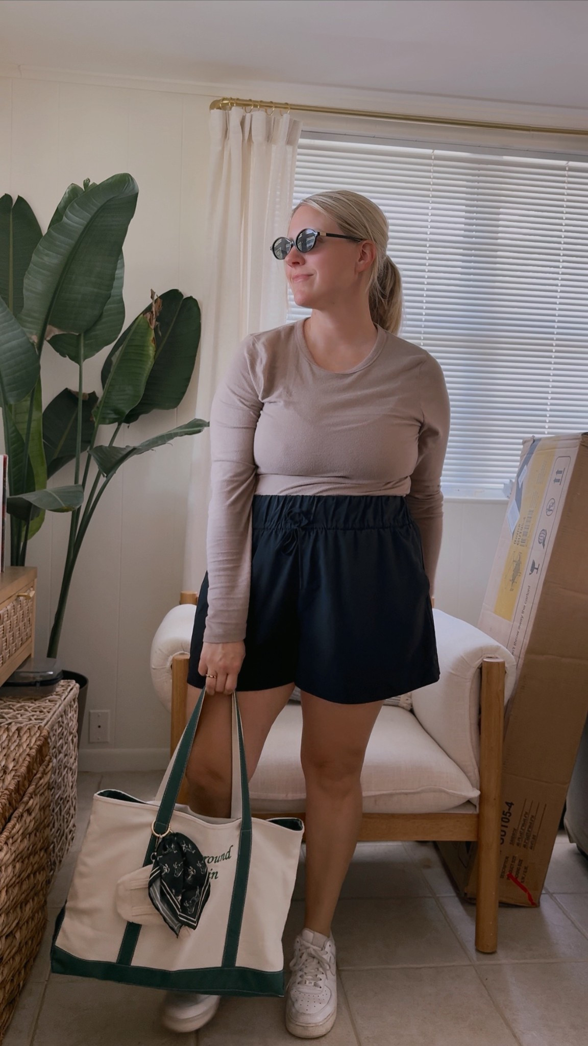 Farmers market and park ootd. This is also my go-to park bag. I love it. 

Spring style, mom outfit, mom style, active shorts

#LTKootd #LTKmomlife