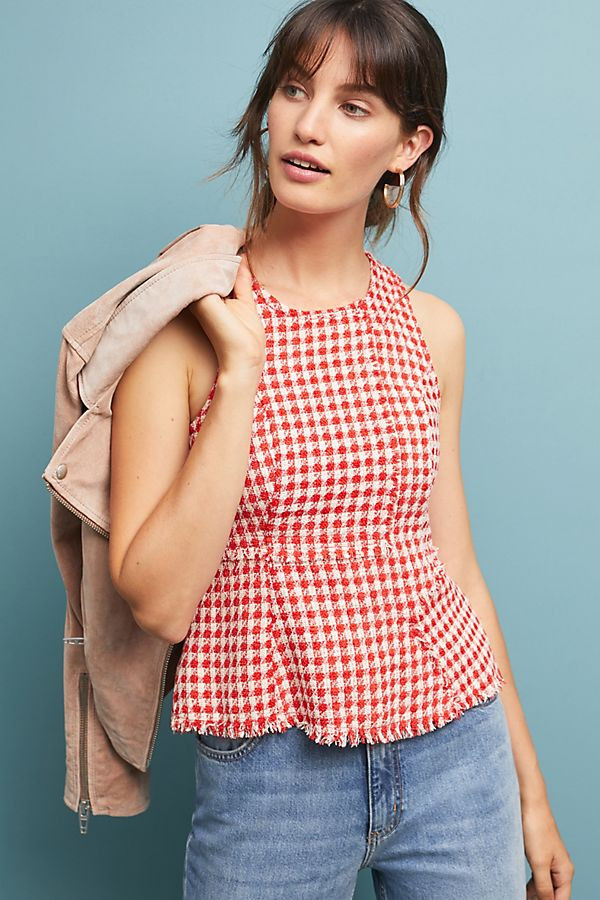 Tweed Peplum Top | Anthropologie (US)
