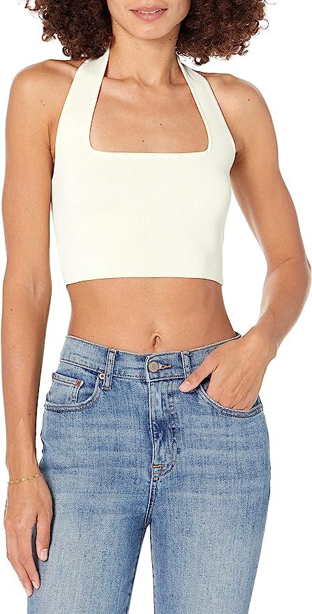 The Drop Women's Greta Fitted Square Neck Halter Sweater Bralette | Amazon (US)