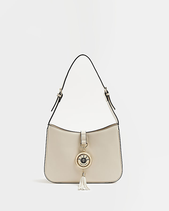 Cream tassel shoulder bag | River Island (UK & IE)