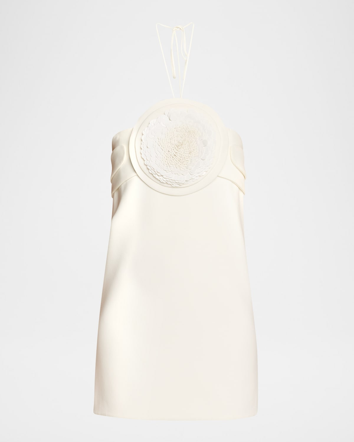 Liss Flower Halter Mini Dress | Neiman Marcus