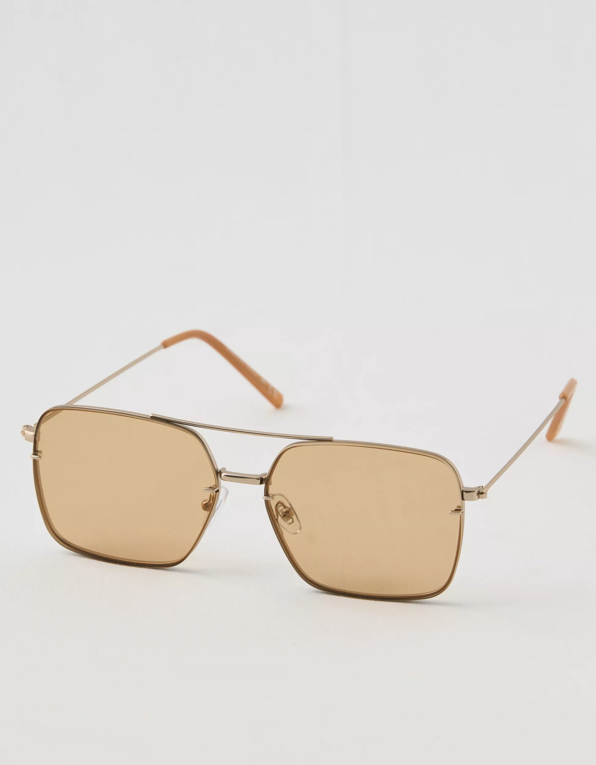 Aerie Rimless Metal Square Sunglasses | American Eagle Outfitters (US & CA)