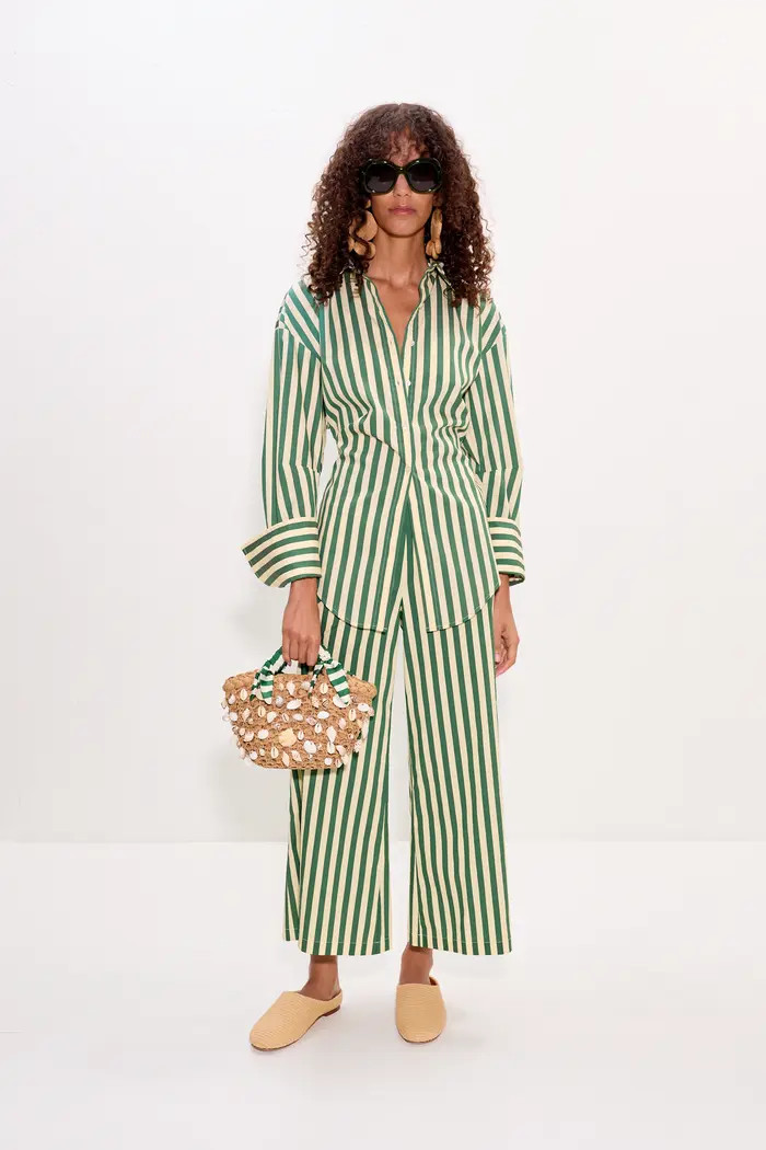 Loch Poplin Tie Back Button Up Shirt | Nordstrom