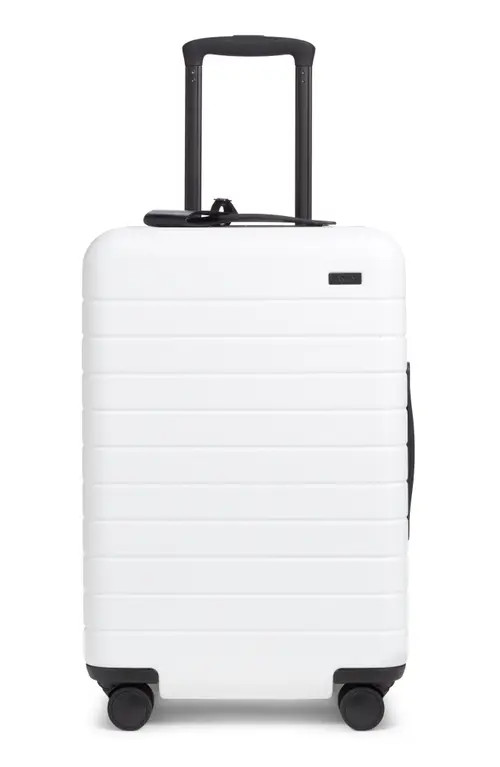 Away The Bigger Carry-On Hard Shell Suitcase in White/Multi at Nordstrom | Nordstrom