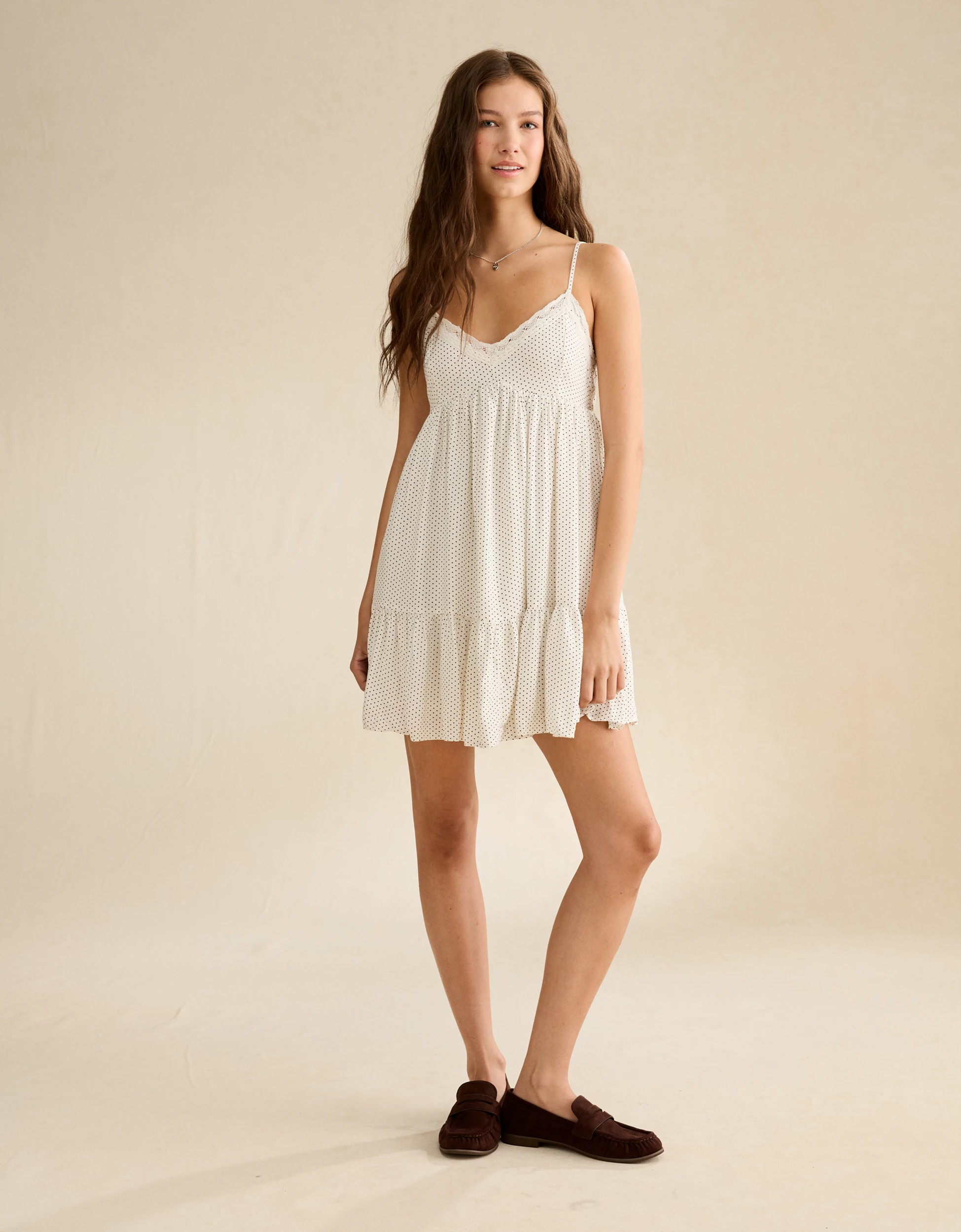 AE Babydoll Slip Mini Dress | American Eagle Outfitters (US & CA)
