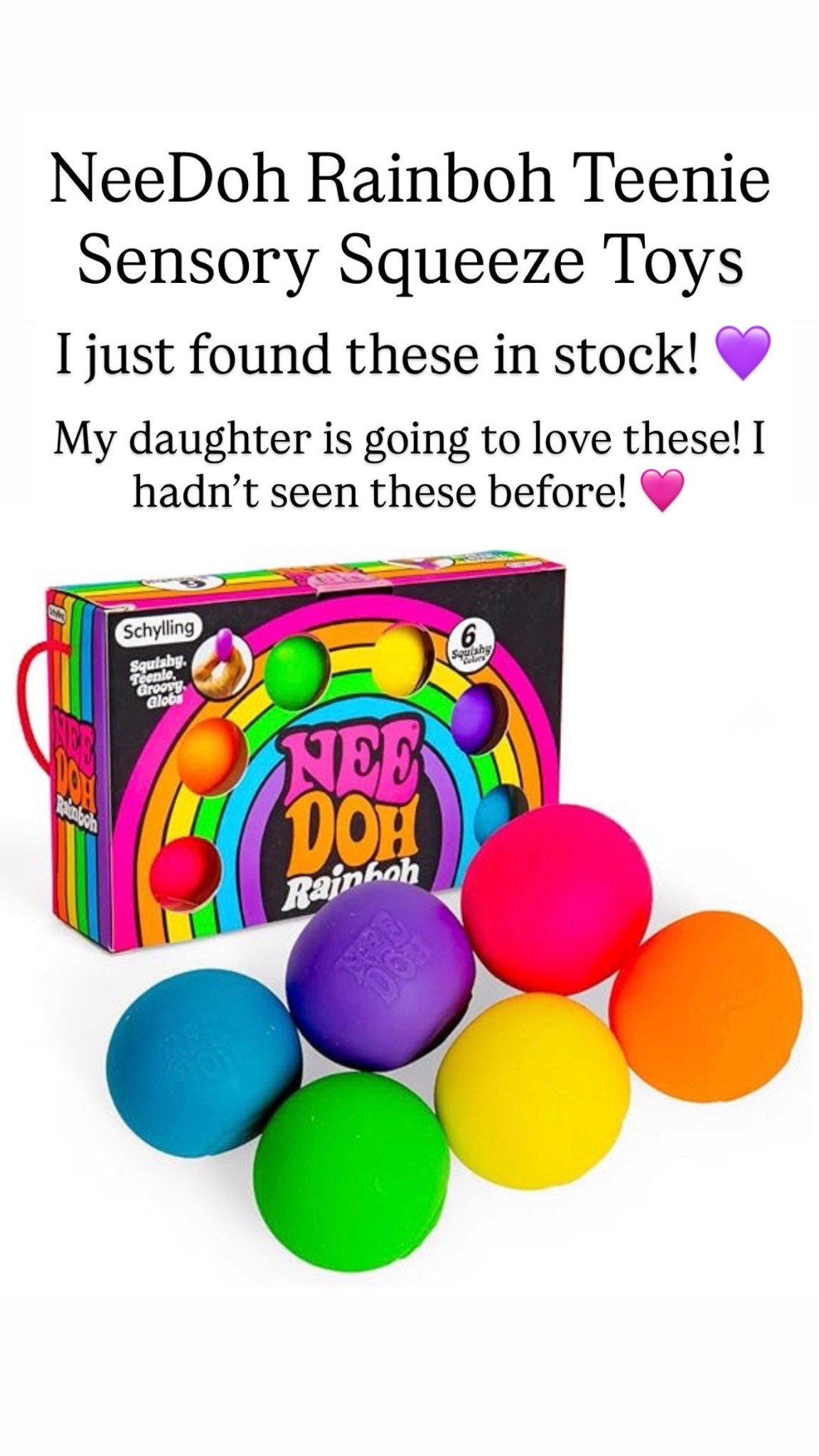 NeeDoh Rainboh Teenie - Sensory Squeeze Toy

#LTKKids