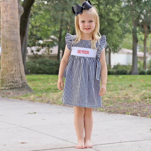 Black Gingham Avery Dress | Classic Whimsy