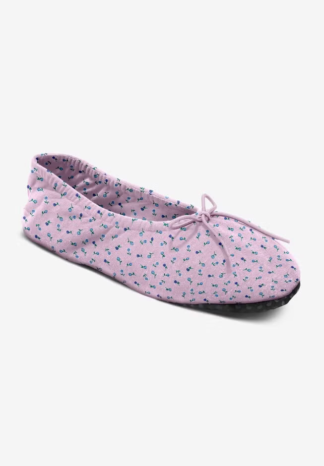 Dreams & Co.® Knit Ballerina Slipper | Catherines