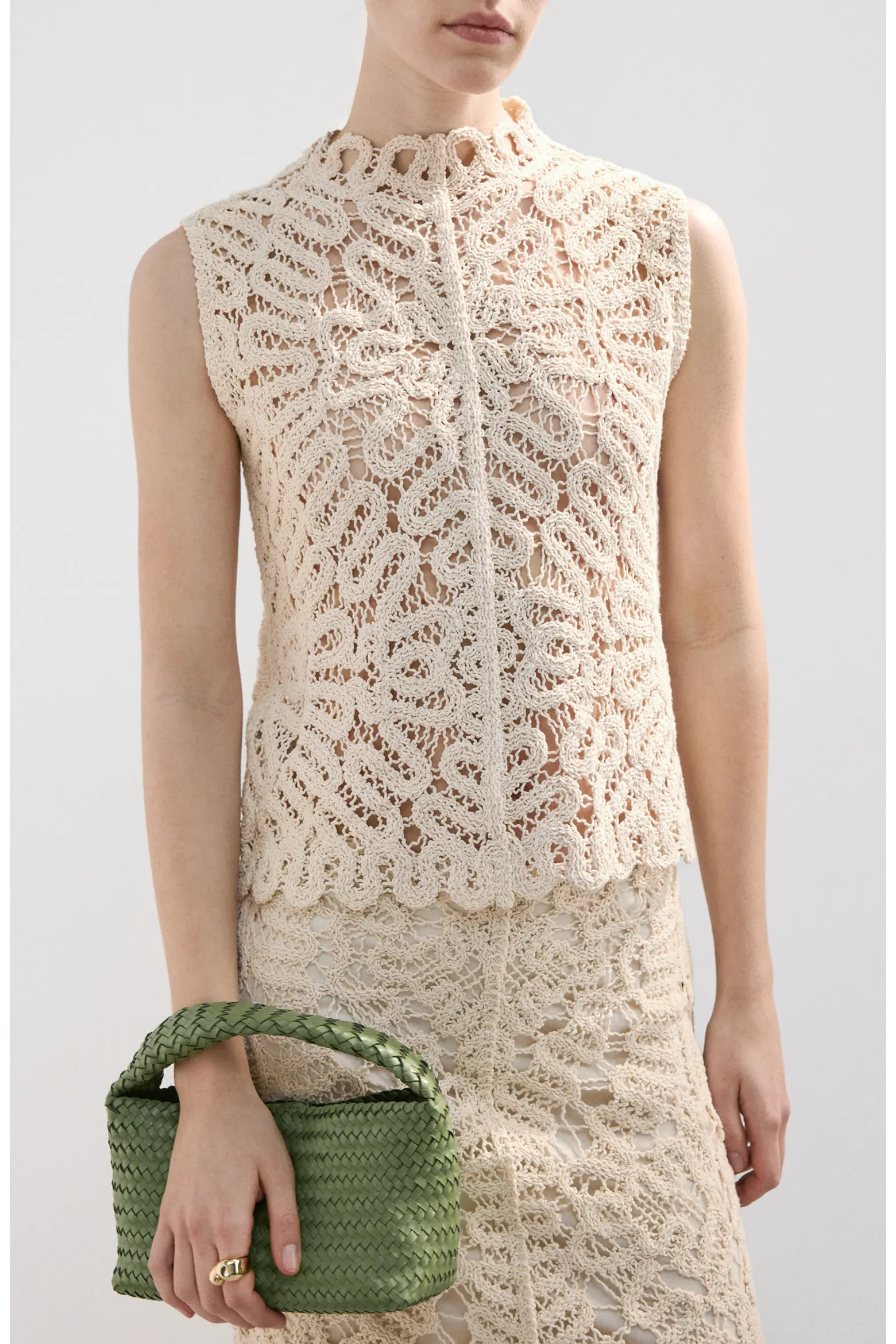 Setenta Openwork Knit Mock Neck Top (Women) | Nordstrom | Nordstrom