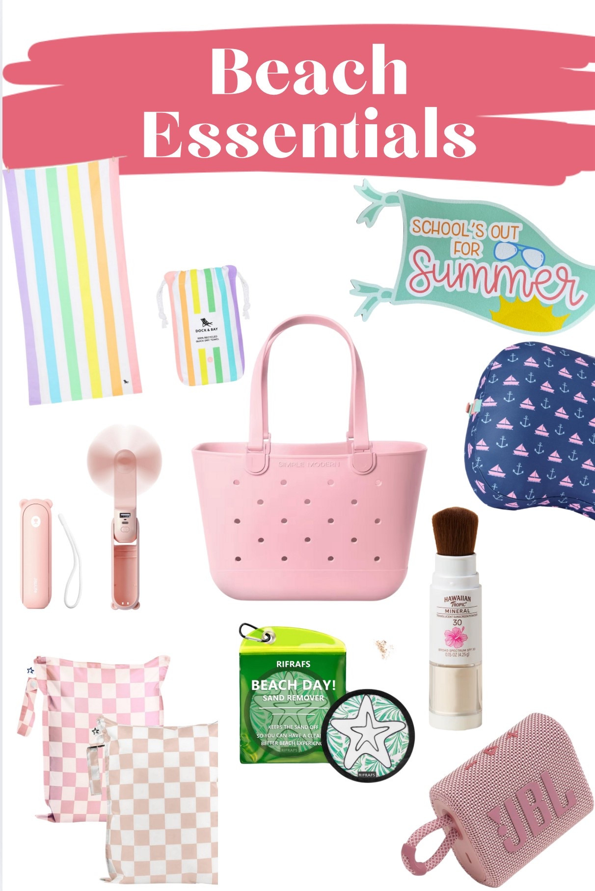 These beach essentials would make the perfect end of school year gift for a teacher, bridal party gifts for destination wedding, or just the perfect must haves to keep in your trunk for summer adventures! 


#beachbag #beachessentials #summertime #teachergift #giftgiving

#LTKFamily #LTKGiftGuide #LTKKids