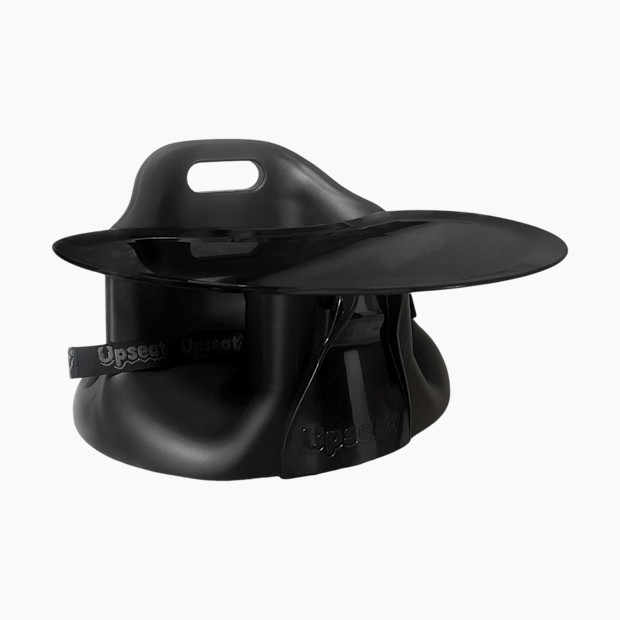 Upseat Baby Floor & Booster Seat with Tray in Midnight Black | Babylist