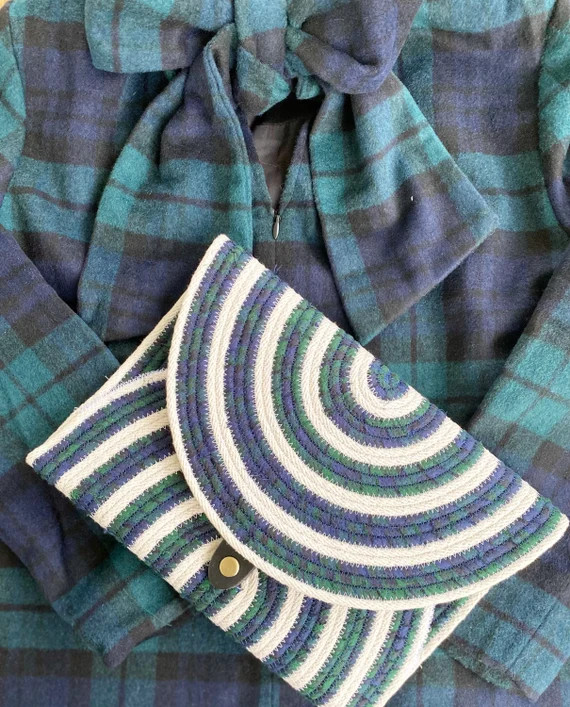 Newcastle Clutch in Blackwatch Plaid | Etsy (US)