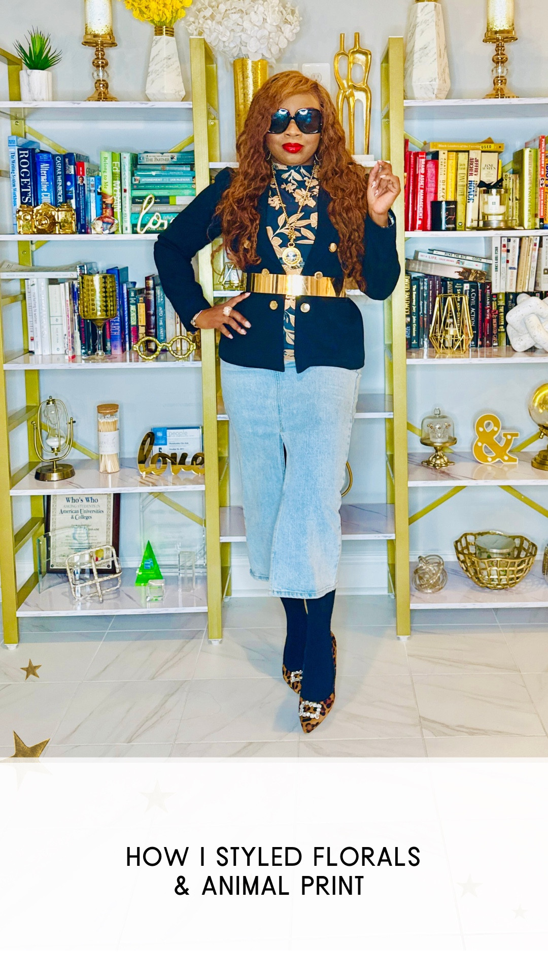 Love a versatile floral top! Paired this one with a denim skirt and leopard pumps. Super effortless way to elevate your floral look, fam.

I’ve linked pieces with early Black Friday sales! 