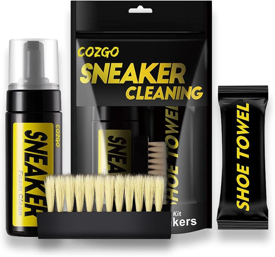 COZGO Shoe Cleaner Kit for Sneaker, Water-Free Foam Sneaker Cleaner 5.3Oz with Shoe Brush and Sho... | Amazon (US)