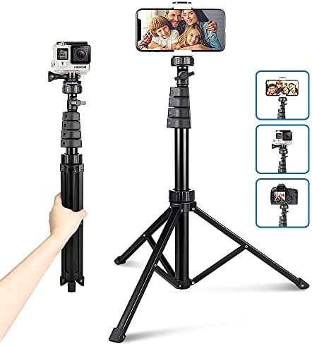 62" Phone Tripod Accessory Kits, Aureday Camera & Cell Phone Tripod Stand with Wireless Remote an... | Amazon (US)