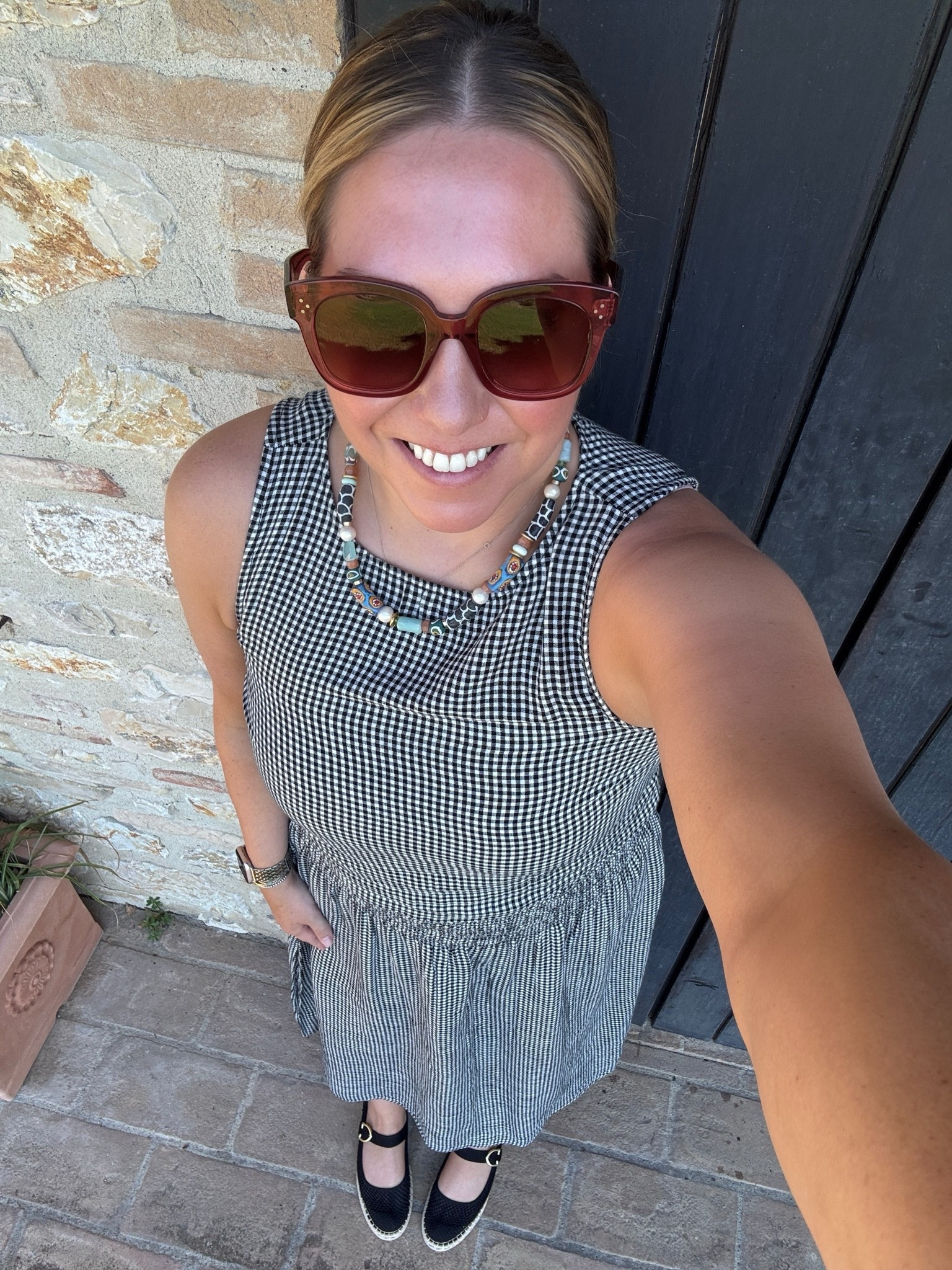 My outfit for exploring Assisi. This was a town I really wanted to see in Umbria. We took photos of the doodles to leave at the tomb of St. Francis. This gauzy gingham set was perfect for hot weather and my trusty Rothy’s are always my most comfortable shoe I bring to Europe.

#LTKootd #LTKMidsize #LTKSaleAlert