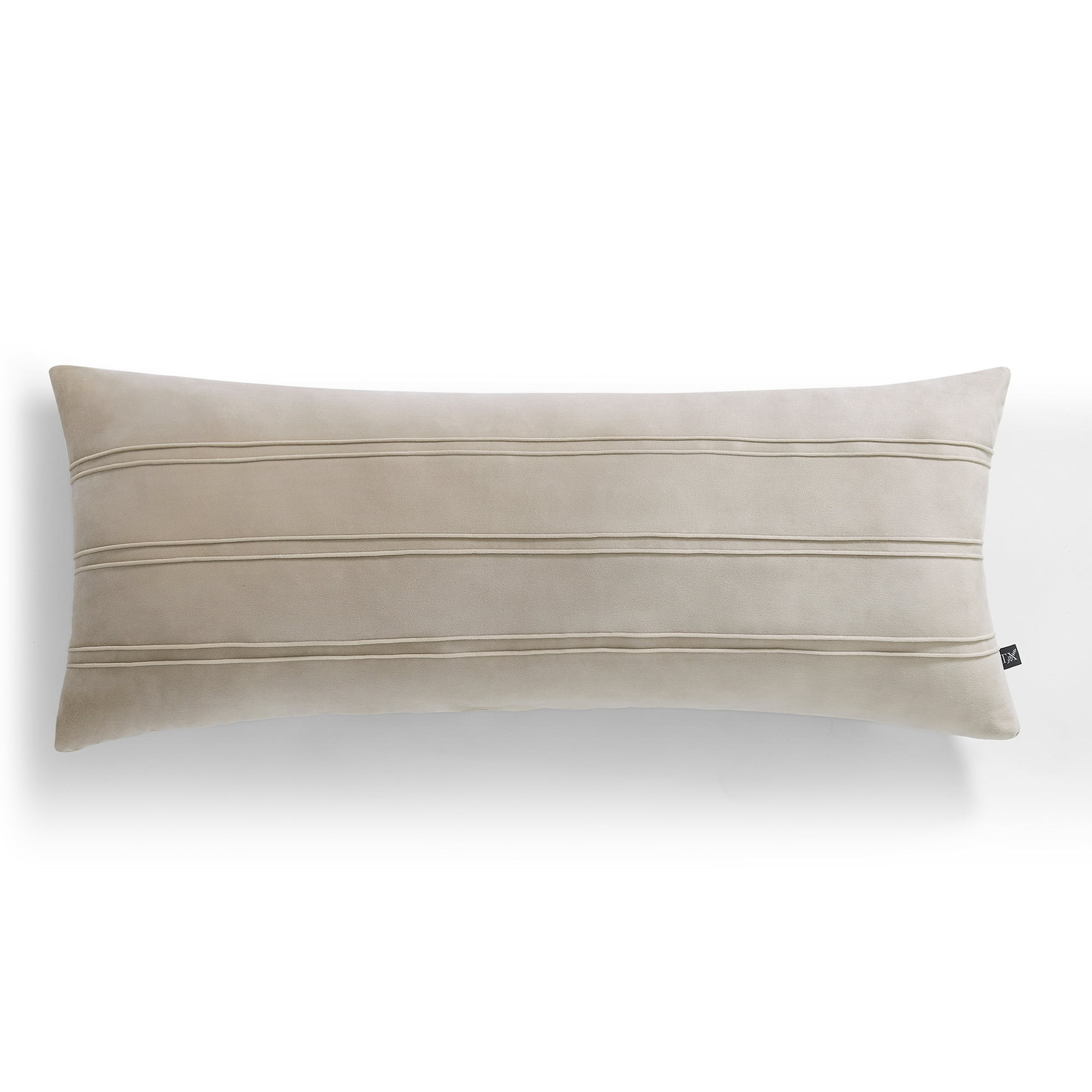 My Texas House 14" x 36" Rosalinn Taupe Velvet Oblong Decorative Pillow | Walmart (US)
