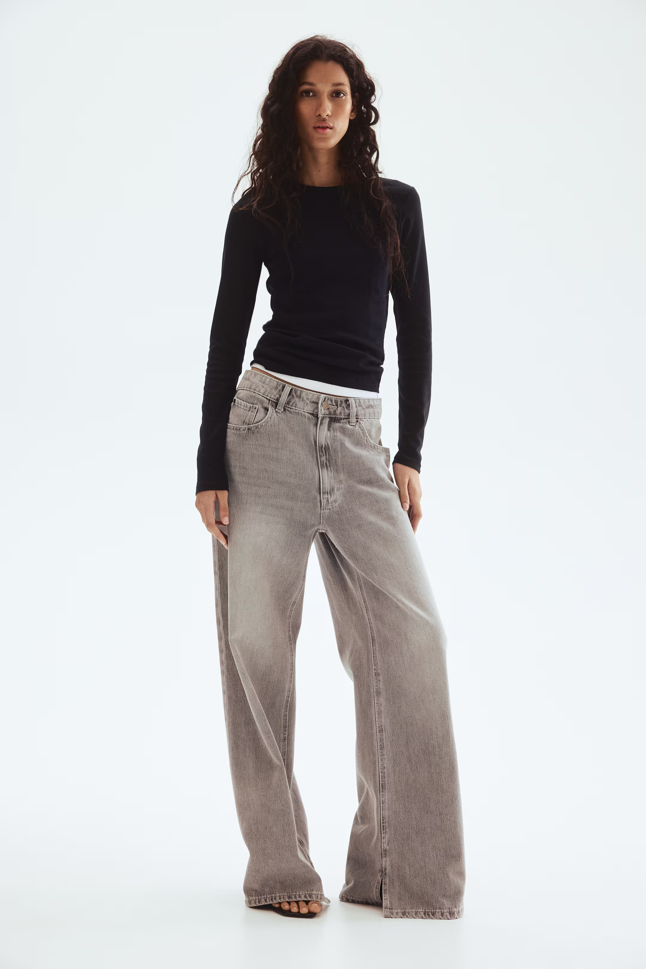 Long-sleeved jersey top | H&M (UK, MY, IN, SG, PH, TW, HK)