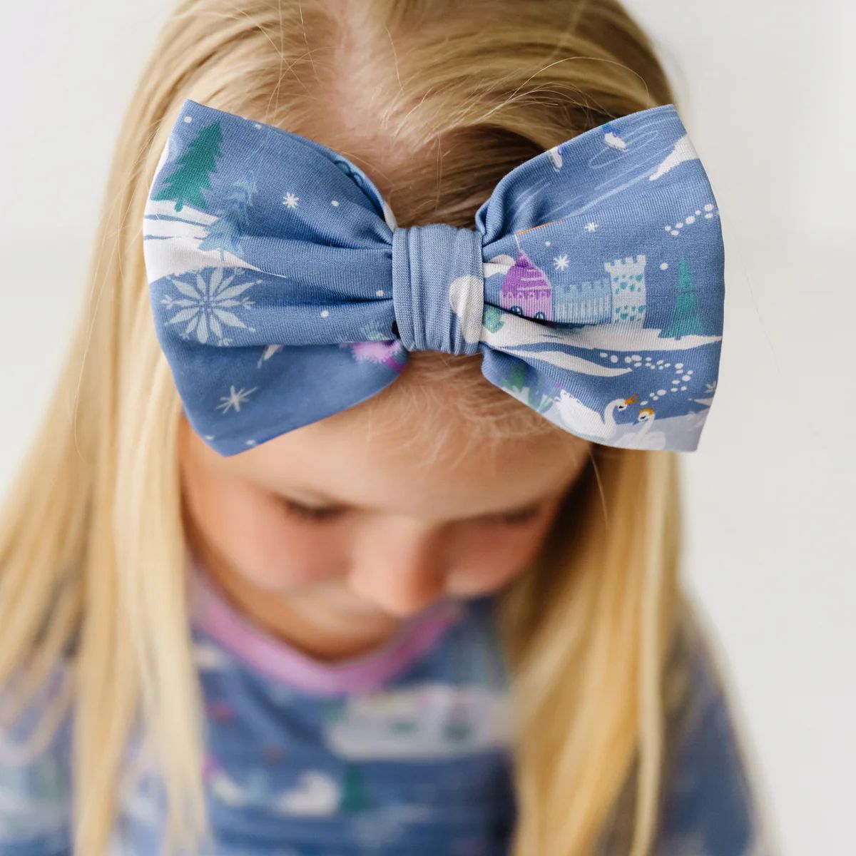 Ice Princess Luxe Bow Headband | Little Sleepies