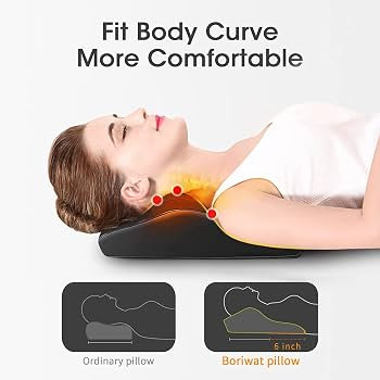 Boriwat Back Massager with Heat, 3D Kneading Massage Pillow for Back, Neck, Shoulder, Leg Pain Re... | Amazon (US)