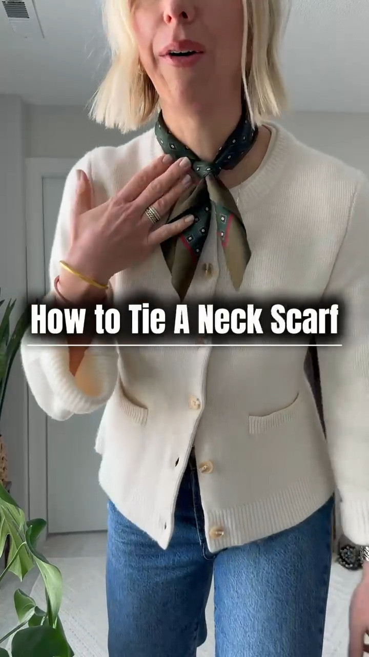 How to tie a neck scarf!

#LTKmomlife #LTKSeasonal #LTKootd