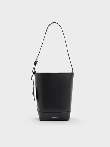 Noir Enola Elongated Bucket Bag | CHARLES & KEITH UK | Charles & Keith UK