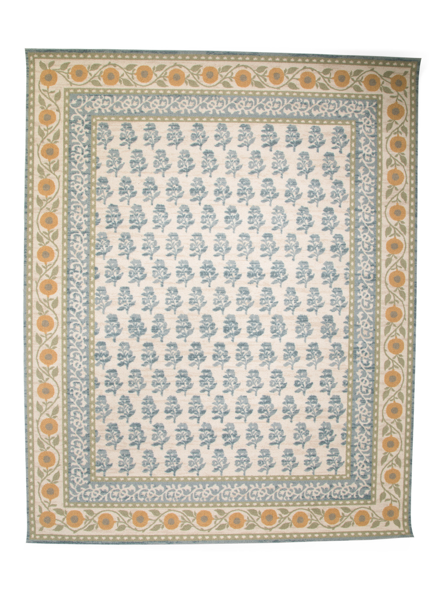 8x10 Wool Blend Bibury Floral Print Area Rug | TJ Maxx