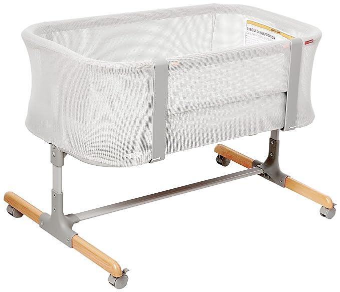 Skip Hop Baby Bassinet, Cozy Up 2-in-1 Bedside Sleeper & Bassinet, Grey | Amazon (US)