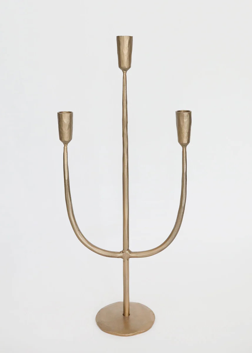 Antique Gold Candelabra Candle Holder - 21.5 | Afloral (US)