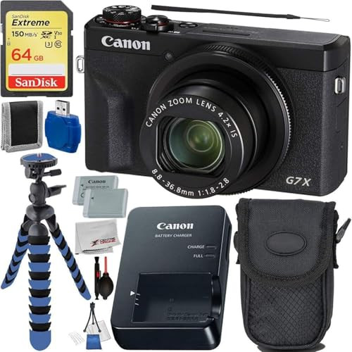 Canon PowerShot G7 X Mark III Digital Camera (Black #3637C001) with Basic Starter Bundle (Renewed) | Amazon (US)