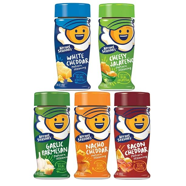Kernel Seasons Popcorn Seasoning Kit CHEESE LOVERS Complete Set (Variety Pack of 5 Different Chee... | Walmart (US)