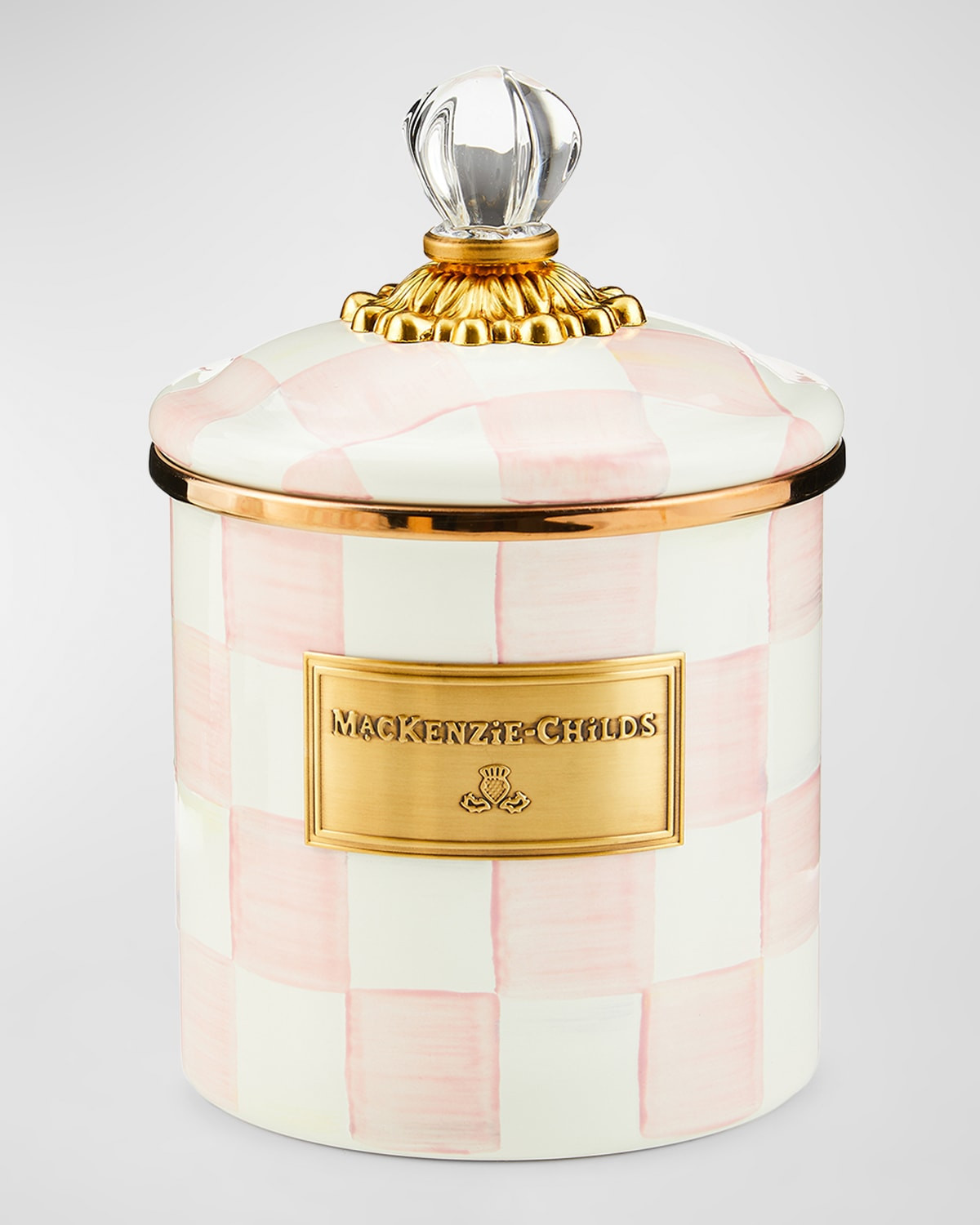 Rosy Check Enamel Canister Collection | Neiman Marcus