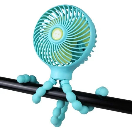 Protable Stroller Fan with Clips for Baby Last for 2-8 Hours Battery Operated Tiny 2000 mAh with Fle | Walmart (US)
