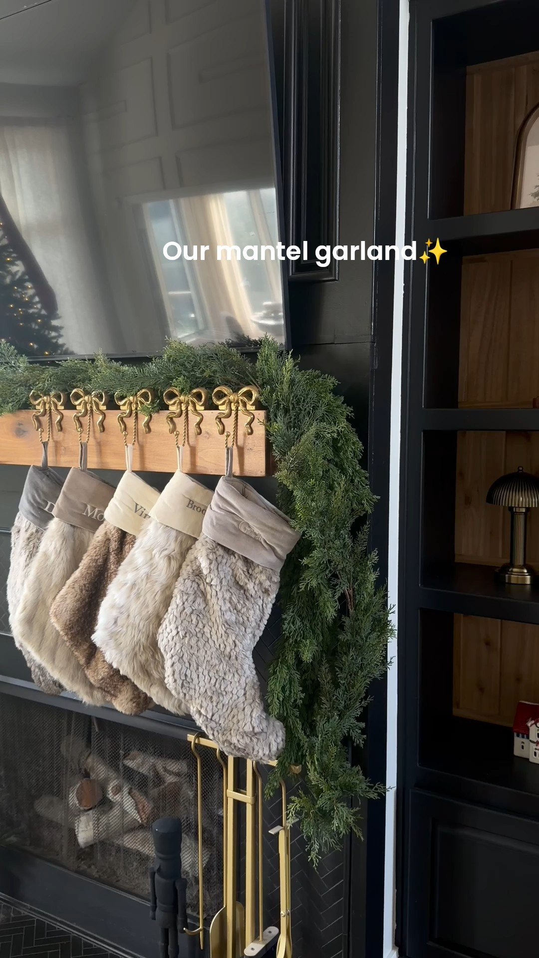 Fireplace mantel garland 
🌲🌲🌲

#LTKHoliday #LTKHome #LTKSeasonal