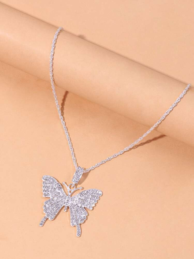 Strass vlinder charme ketting | SHEIN