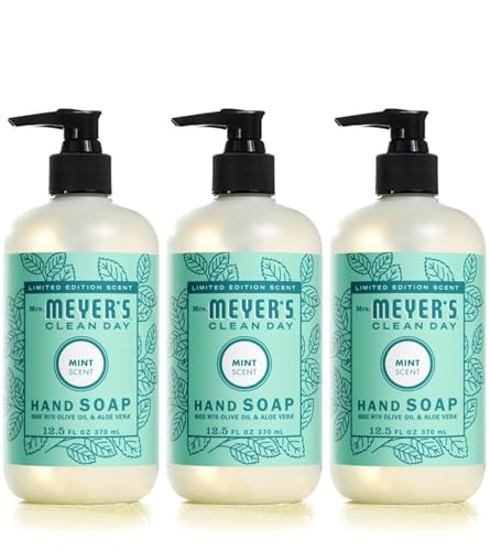 MRS. MEYER'S CLEAN DAY Hand Soap, Limited Edition Mint, 12.5 fl. oz - Pack of 3 | Amazon (US)