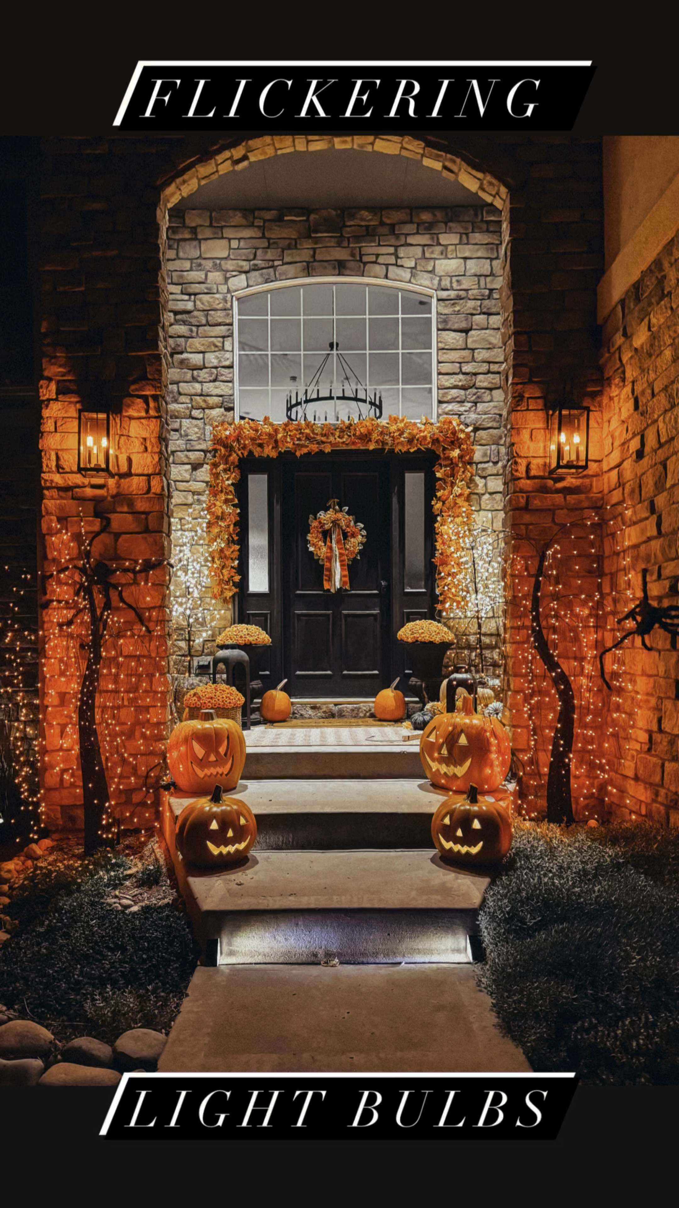 Flickering Light Bulbs! 🔥💡Halloween. Halloween Decor. Home Decor. Diy. Amazon finds. 

#LTKVideo #LTKHalloween #LTKSeasonal