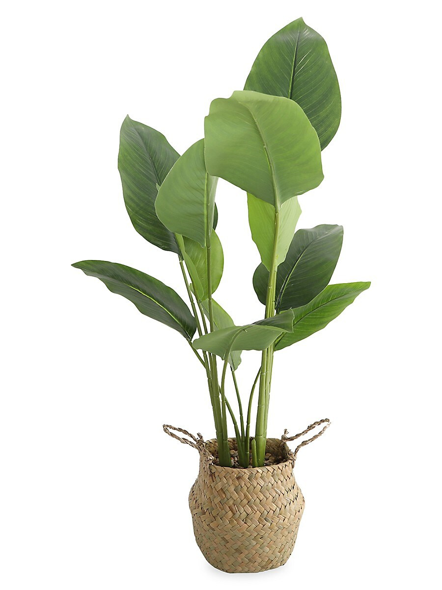 Flora Bunda 30" Artificial Travelers Palm In Basket | Saks Fifth Avenue OFF 5TH