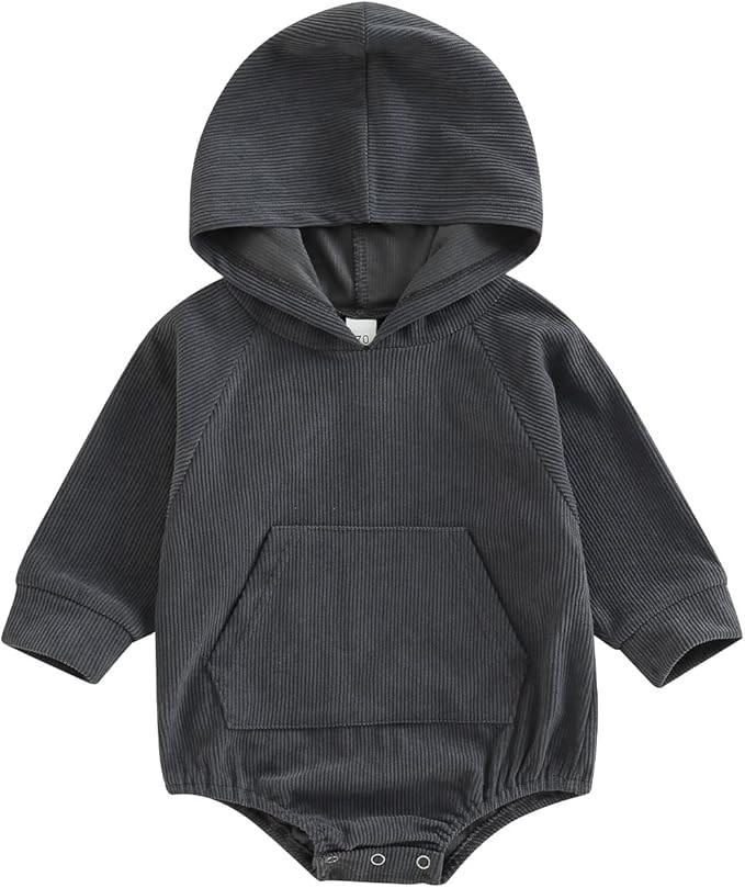 xiqaalombvt Infant Baby Boy Girl Fall Clothes Hoodie Pullover Sweatshirt Romper Color Block Long ... | Amazon (US)